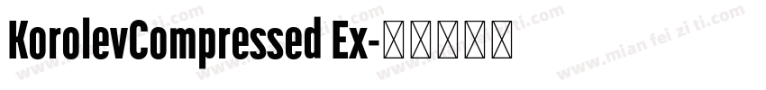 KorolevCompressed Ex字体转换